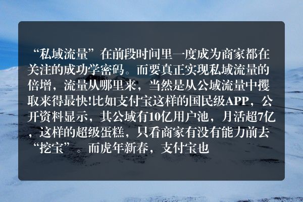 上千商家私域流量迎来爆发增长，“集五福”究竟有多少玩法？