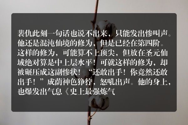 史上最强炼气期（又名：炼气五千年）玄幻小说 只是走狗_笔尖中文