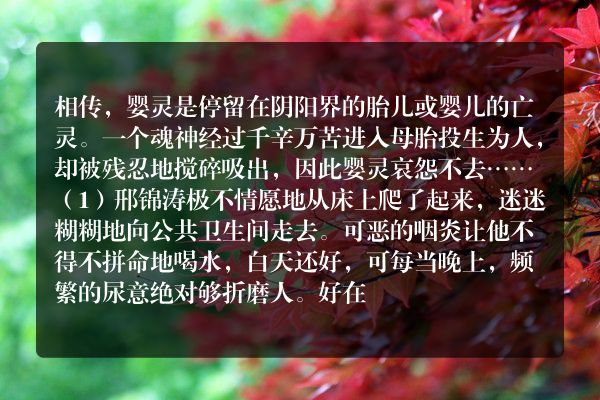 听张震讲鬼故事大全-婴灵