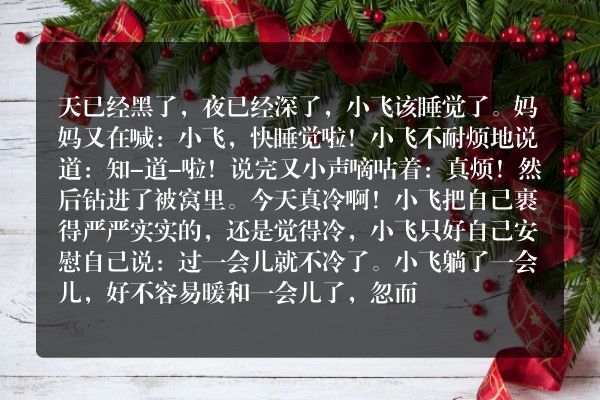 小飞睡觉