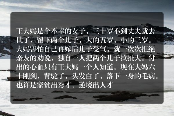 儿子的火车票
